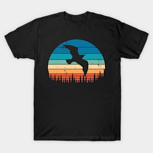 Retro Flying Bird, Vintage Birds Lover T-Shirt